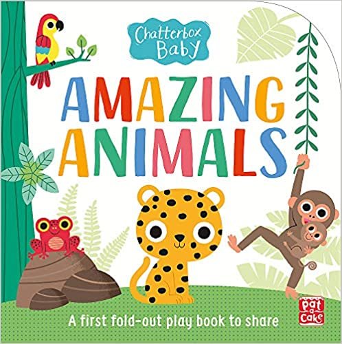 Chatterbox Baby: Amazing Animals: Fold-out tummy time book indir