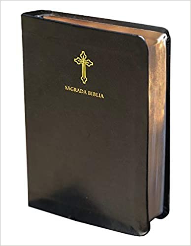 Biblia Católica en español. Símil piel negro, tamaño compacto / Catholic Bible. Spanish-Language, Leathersoft, Black, Compact