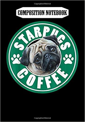 indir Composition Notebook: Starpugs, Paws Print and Coffee T, Journal 6 x 9, 100 Page Blank Lined Paperback Journal/Notebook