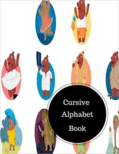 indir Cursive Alphabet Book: English Cursive Handwriting Practice Sheets. Large 8.5 in by 11 in Notebook Journal . A B C in Uppercase &amp; Lower Case. Dotted, With Arrows And Plain