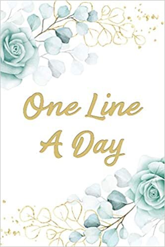 One Line A Day: Floral Tropical Cover Journal / Diary for Women & Girls, 6" x 9", Dated & Lined Notebook, Daily Reflections - Perfect Gift indir