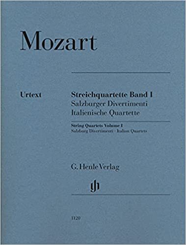 String Quartets Volume I (Salzburg Divertimenti, Italian Quartets): Instrumentation: String Quartets / Stimmen