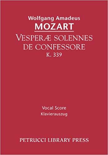 Vesperae Solennes de Confessore, K. 339 - Vocal Score indir