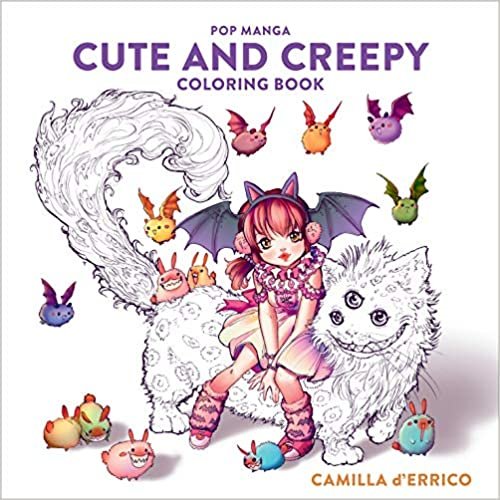 ダウンロード  Pop Manga Cute and Creepy Coloring Book 本