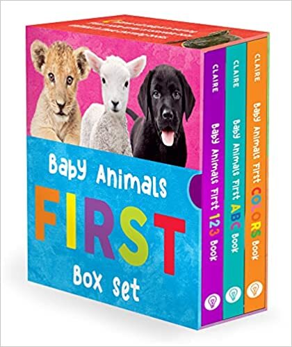 Baby Animals First Box Set: First ABC Book, First 123 Book, and First Colors Book