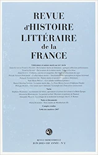 Revue d'Histoire littéraire de la France (2 - 2018, 118e année - n° 2) (Revue d'Histoire littéraire de la France (6)) indir