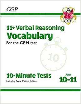 تحميل 11+ CEM 10-Minute Tests: Verbal Reasoning Vocabulary - Ages 10-11 (with Online Edition)