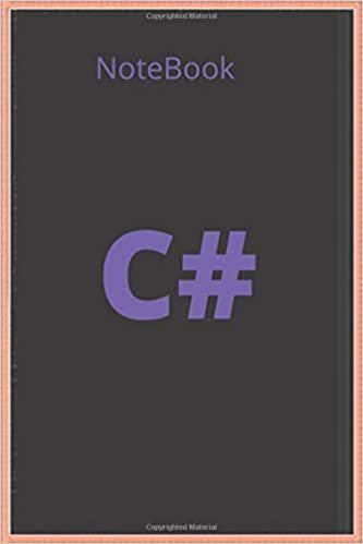C# notebook: programmer gift/lined notebook/journal,120 pages, 6x9 soft cover mark finish indir