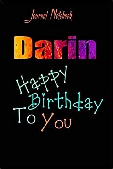 تحميل Darin: Happy Birthday To you Sheet 9x6 Inches 120 Pages with bleed - A Great Happy birthday Gift