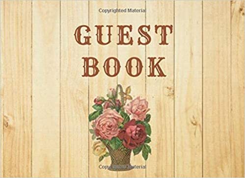 indir Guest Book: Rustic Guest Book For Vacation Home, Rental, B&amp;B, Beach House, Cabin (110 Unlined Pages Blank)