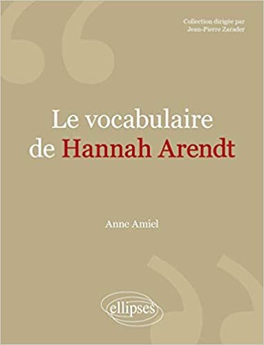 indir Le vocabulaire de Hannah Arendt