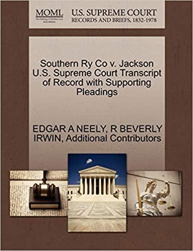 indir Southern Ry Co v. Jackson U.S. Supreme Court Transcript of Record with Supporting Pleadings