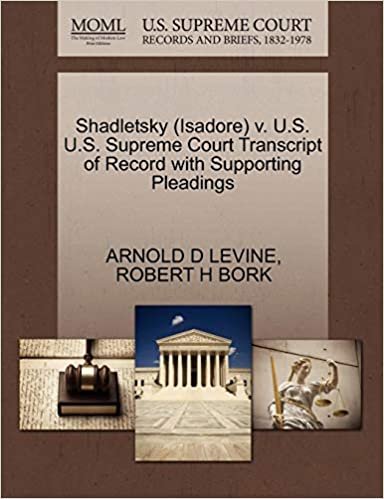 Shadletsky (Isadore) v. U.S. U.S. Supreme Court Transcript of Record with Supporting Pleadings indir