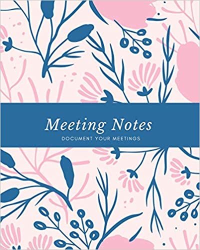 Meeting Notes: For Taking Minutes at Business Meetings Log Book, Record Action & Agenda Organizer, Planner, Notebook, Journal indir