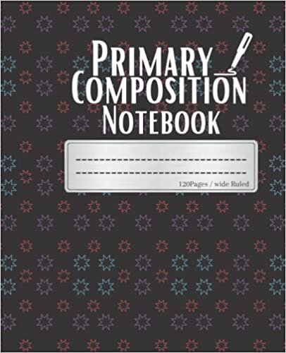 Primary Composition Notebook: Black Marble, Grades K-2 Kindergarten Writing Journal, 120 Story Pages (Draw & Write Exercise Books)