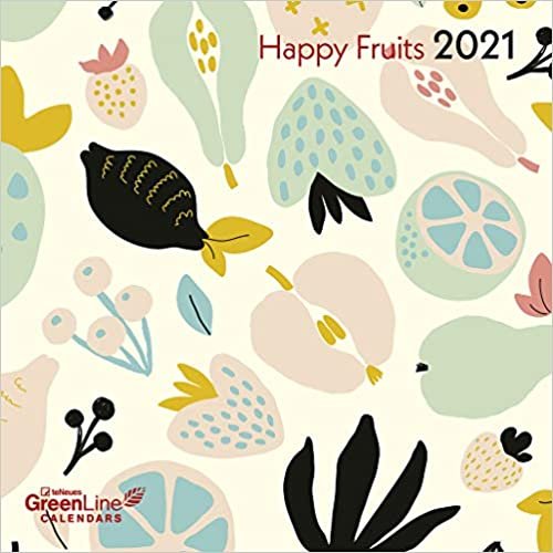 GreenLine Happy Fruits 2021 - Wand-Kalender - Broschüren-Kalender - 30x30 - 30x60 geöffnet indir