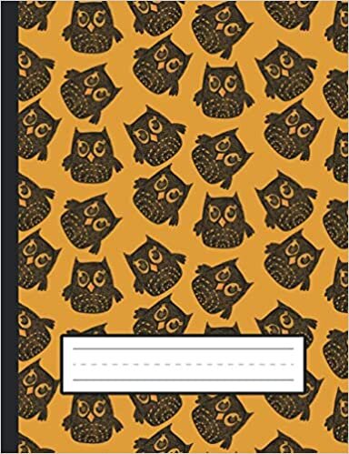 indir Friendly Owls - Halloween Primary Composition Notebook For Kindergarten To 2nd Grade (K-2) Kids: Standard Size, Dotted Midline, Blank Handwriting Practice Paper Notebook For Girls, Boys