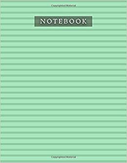 Notebook Emerald Color Horizontal Line Baby Elephant Pattern Background Cover: A4, Daily, Journal, Life, Bill, 110 Pages, Organizer, 21.59 x 27.94 cm, Planner, 8.5 x 11 inch indir