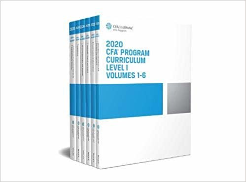 مجلدات منهاج المحلل المالي المعتمد 2020 المستوى الأول يحتوي مجموعة صناديق من 1 إلى 6