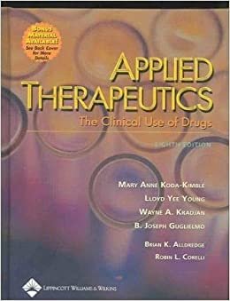 Mary Koda-Kimble Applied Therapeutics: The Clinical Use of Drugs تكوين تحميل مجانا Mary Koda-Kimble تكوين