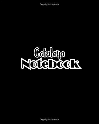 indir Cataleya Notebook: 100 Sheet 8x10 inches for Notes, Plan, Memo, for Girls, Woman, Children and Initial name on Matte Black Cover