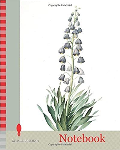 Notebook: Fritillaria persica, Fritillaire de Perse, Persian Fritillary, Redouté, Pierre Joseph, 1759-1840, les liliacees, 1802 - 1816