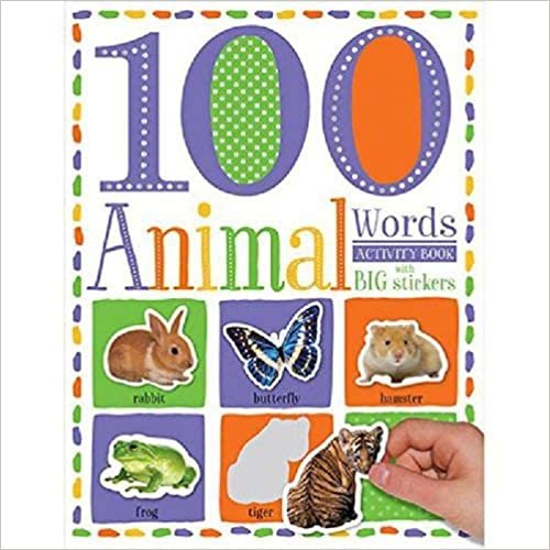  بدون تسجيل ليقرأ 100‎ Animal Words Sticker Activity Book