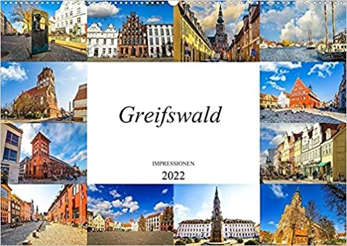 ダウンロード  Greifswald Impressionen (Wandkalender 2022 DIN A2 quer): Zwoelf einmalig schoene Bilder der Stadt Greifswald (Monatskalender, 14 Seiten ) 本