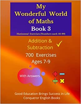 تحميل My Wonderful World of Maths - Book 3: 50 Pages of Mixed Addition and Subtraction Exercises. (Mixed Exercises - My Wonderful World of Maths - Horizontal Version)