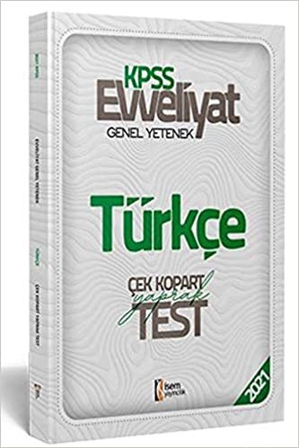 Isem 2021 Evveliyat KPSS Genel Yetenek Türkçe Çek Kopar Yaprak Test (Yeni) indir