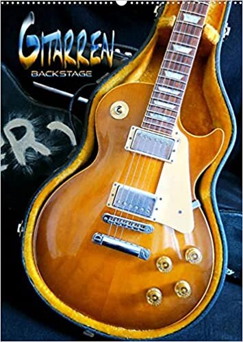 Gitarren backstage (Wandkalender 2022 DIN A2 hoch): Atmosphaerische Aufnahmen beliebter Rockgitarren aus dem Backstagebereich (Monatskalender, 14 Seiten )