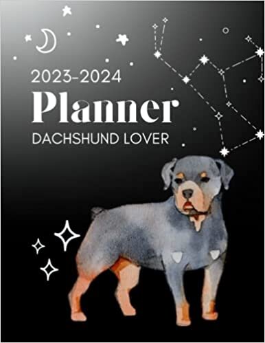 2023-2024 PLANNER: 2 Years Minimal and Simple Planner_2023-2024 Monthly Appointment Calendar Planner_Goal Setting And note for guide and organization your life with USA Federal Holidays (Dachshund Lover) ダウンロード