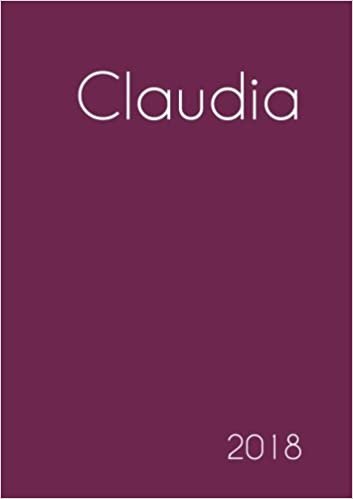 Kalender 2018 - Claudia: DIN A5 - eine Woche pro Doppelseite indir