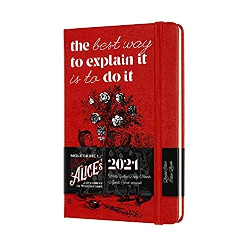 ダウンロード  Moleskine 2021 Alice Wonderland Weekly Planner, 12M, Pocket, Cards, Hard Cover (3.5 x 5.5) 本