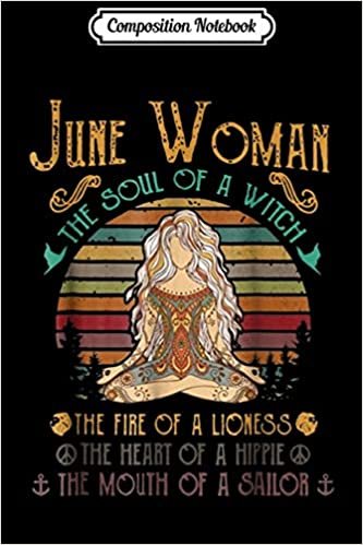 indir Composition Notebook: june woman the soul of a witch mouth of a sailor Journal/Notebook Blank Lined Ruled 6x9 100 Pages
