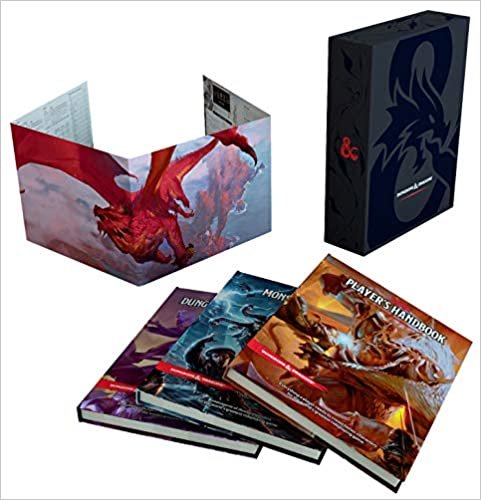 ダウンロード  Dungeons & Dragons Core Rulebooks Gift Set (Special Foil Covers Edition with Slipcase, Player's Handbook, Dungeon Master's Guide, Monster Manual, DM Screen) 本