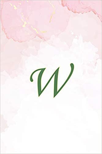 indir W: Initial Monogram Notebook, Monogram Journal, Initial Notepad, 100 Pages