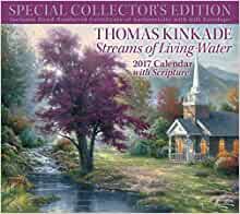 ダウンロード  Thomas Kinkade Special Collector's Edition with Scripture 2017 Deluxe Wall Calen 本