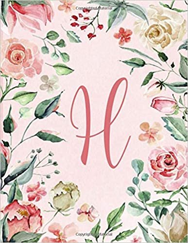indir 2020-2022 Calendar – Letter H – Pink Green Floral Design: 3-Year Monthly Calendar &amp; Planner, 8.5”x11”, Personalized with Initials. (Letter/Initial H - ... Design 3-Yr Calendar Alphabet Series, Band 8)