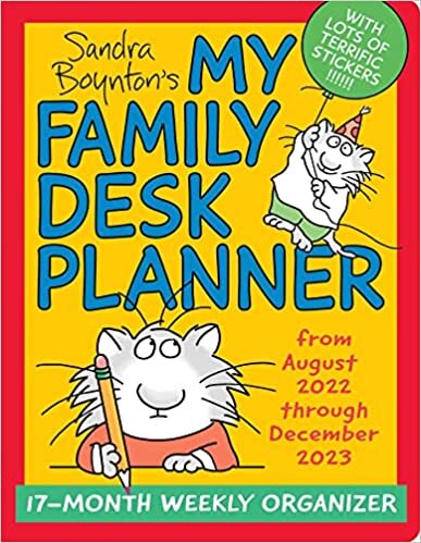 My Family Desk Planner 17-Month 2022-2023 Monthly/Weekly Organizer Calendar
