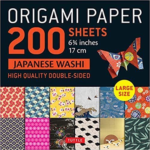 Origami Paper 200 Sheets Japanese Washi Patterns 6.75in: Large Tuttle Origami Paper: High-quality Double Sided Origami Sheets Printed With 12 Different Patterns (Instructions for 6 Projects Included) (Stationery)
