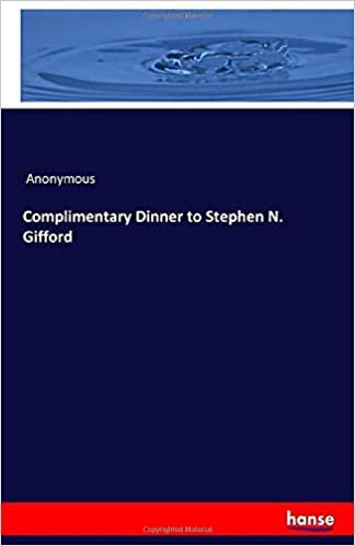 Complimentary Dinner to Stephen N. Gifford indir