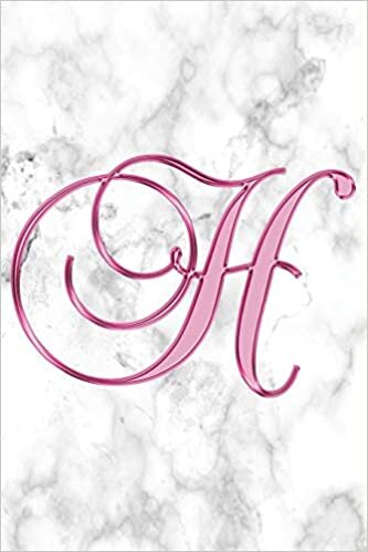 indir H Journal: A Monogram H Initial Capital Letter Notebook For Writing And Notes: Great Personalized Gift For All First, Middle, Or Last Names (Pink Gold White Marble Print)