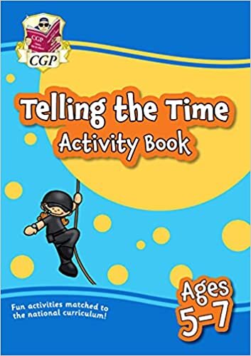 New Telling the Time Home Learning Activity Book for Ages 5-7 (CGP Primary Fun Home Learning Activity Books) indir