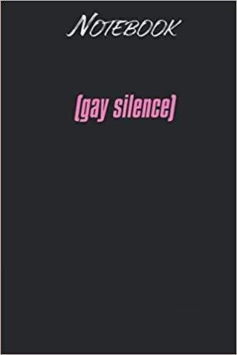 indir Gay Silence Judging You Queer LGBT Protest Pride: Notebook Gift - 114 Pages - 6x9 Inches: Black Soft Cover