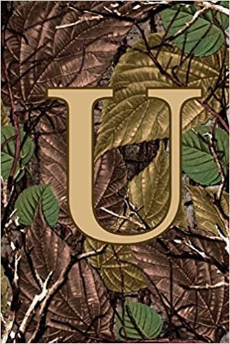 indir U: Letter U Monogram Camo Camouflage Hunting Notebook &amp; Journal