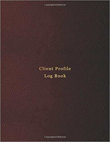 indir Client Profile Log Book: Customer Appointment Management System | Notebook and Information record keeper for client organisation | Alphabetical Tabs A - Z | Professional Red cover