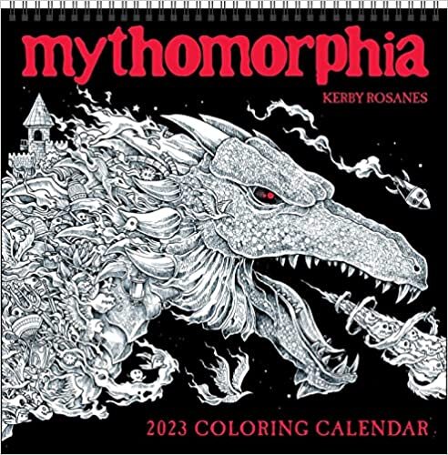 ダウンロード  Mythomorphia 2023 Coloring Wall Calendar 本