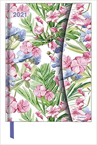 Flower Fantasy 2021 - Diary - Buchkalender - Taschenkalender - 16x22: Magneto Diary indir