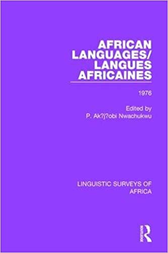 African Languages/Langues Africaines: Volume 2 1976